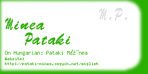 minea pataki business card